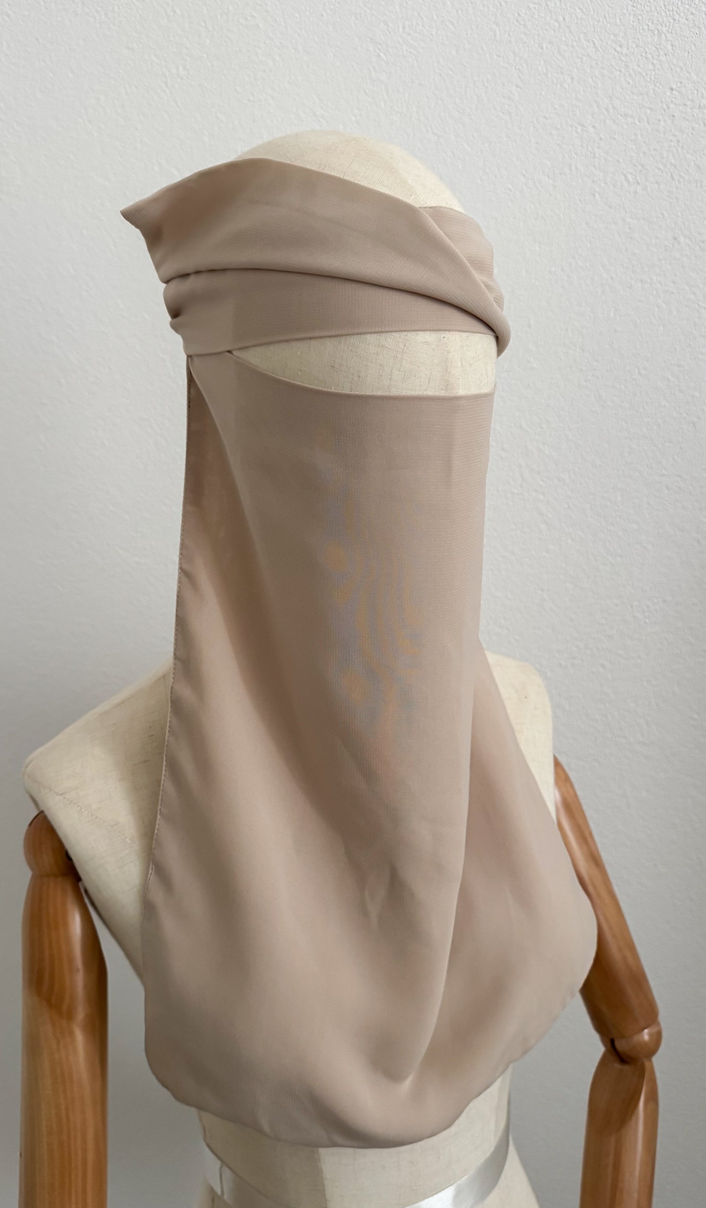 Simple Niqab with flap - Peach Being