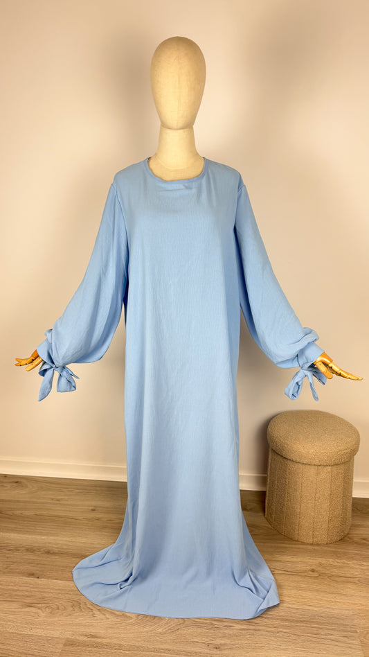 Abaya Hijabsenzo Jazz - Baby Blue - Gamila Muslimah