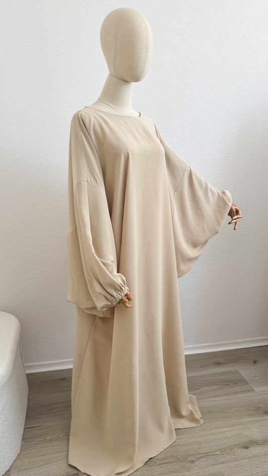 Abaya Min - Cream - Gamila Muslimah