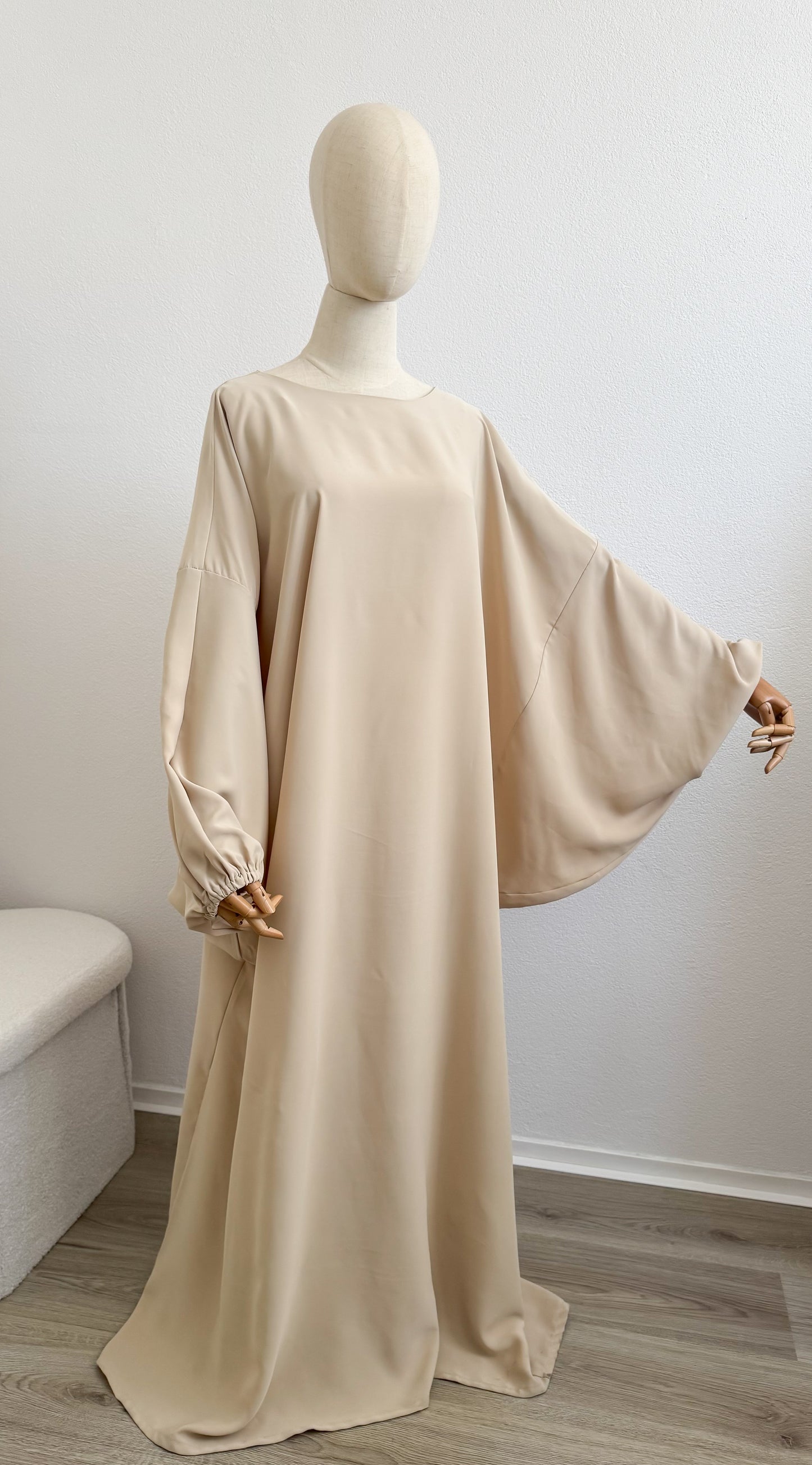 Abaya Min - Cream - Gamila Muslimah