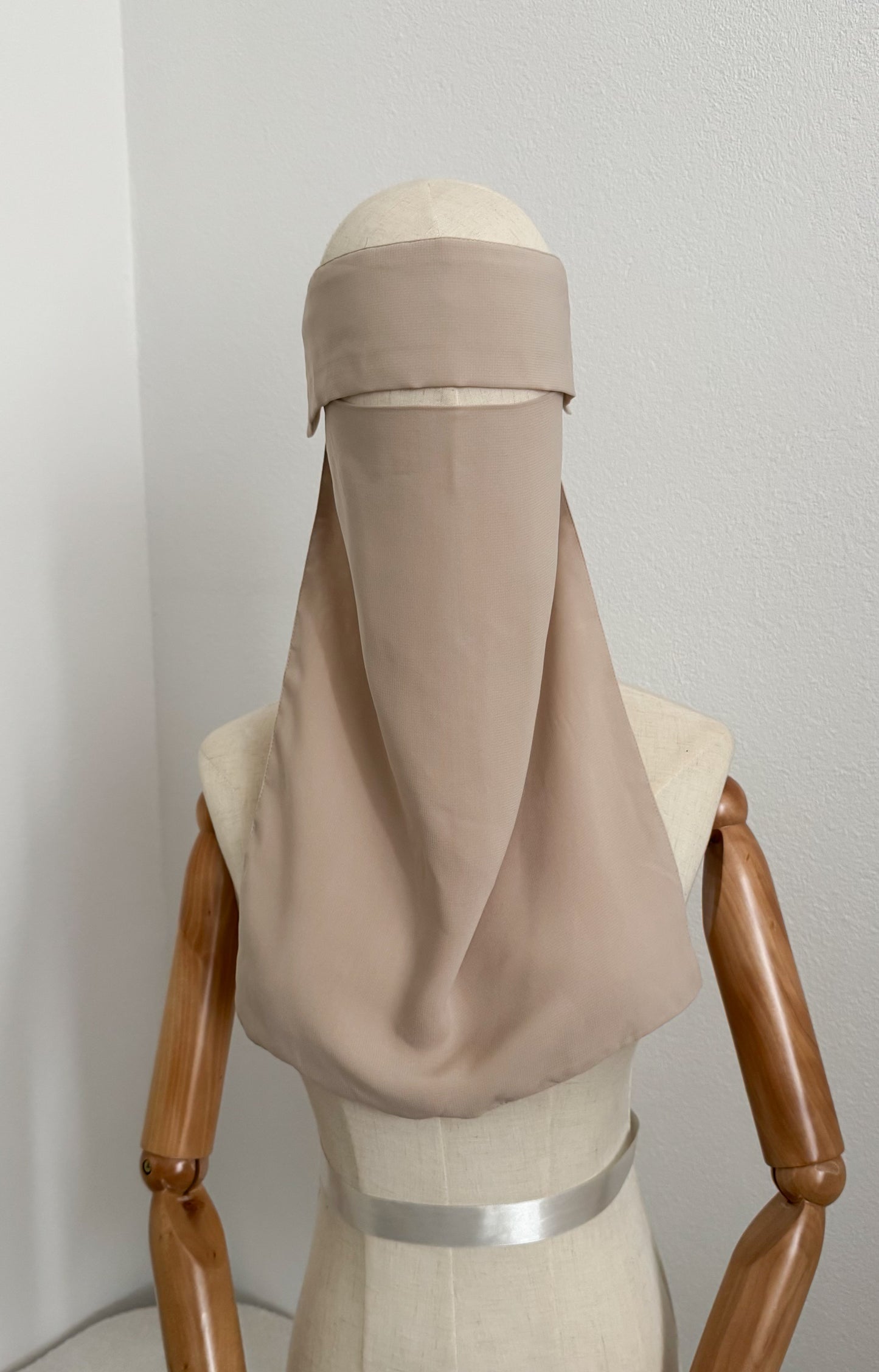 Simple Niqab with flap - Peach Being
