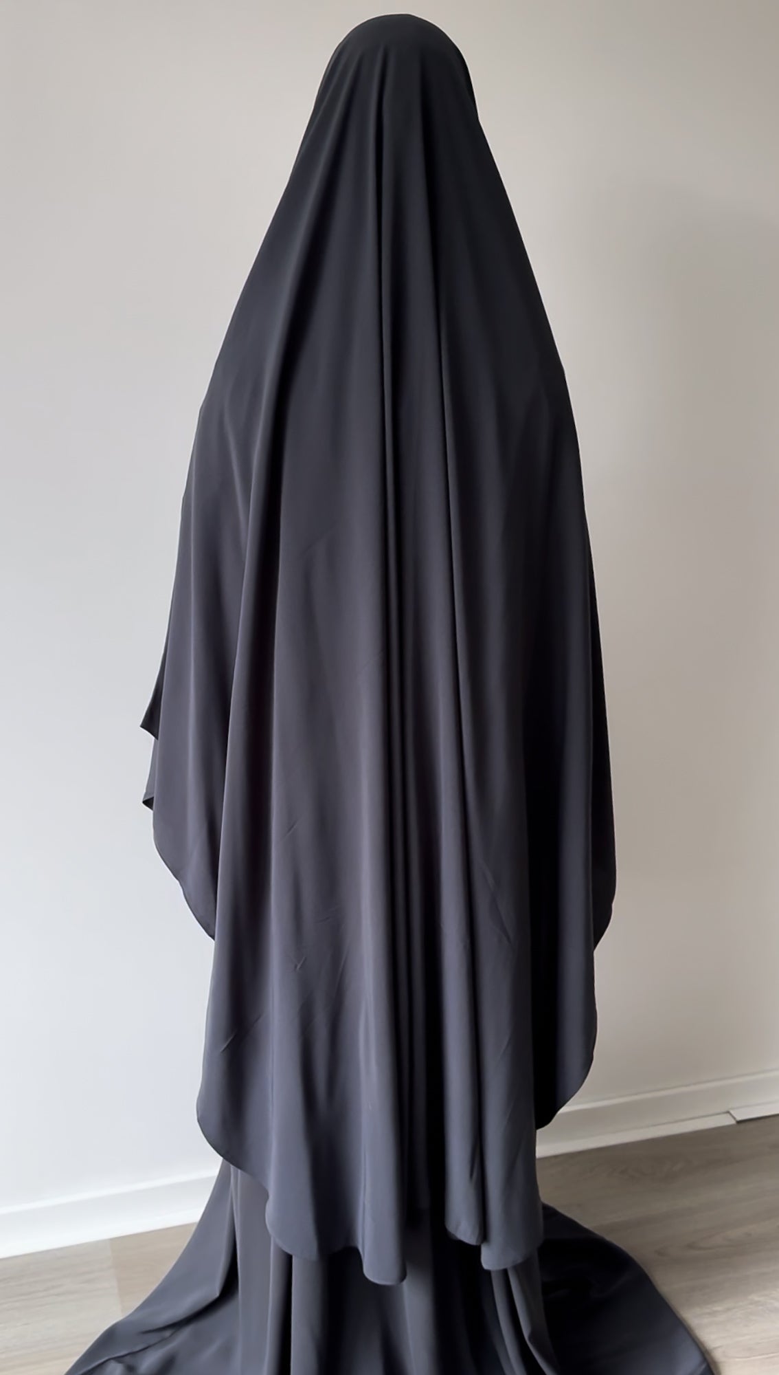Extra Large Khimar - Anthracite Grey - Gamila Muslimah