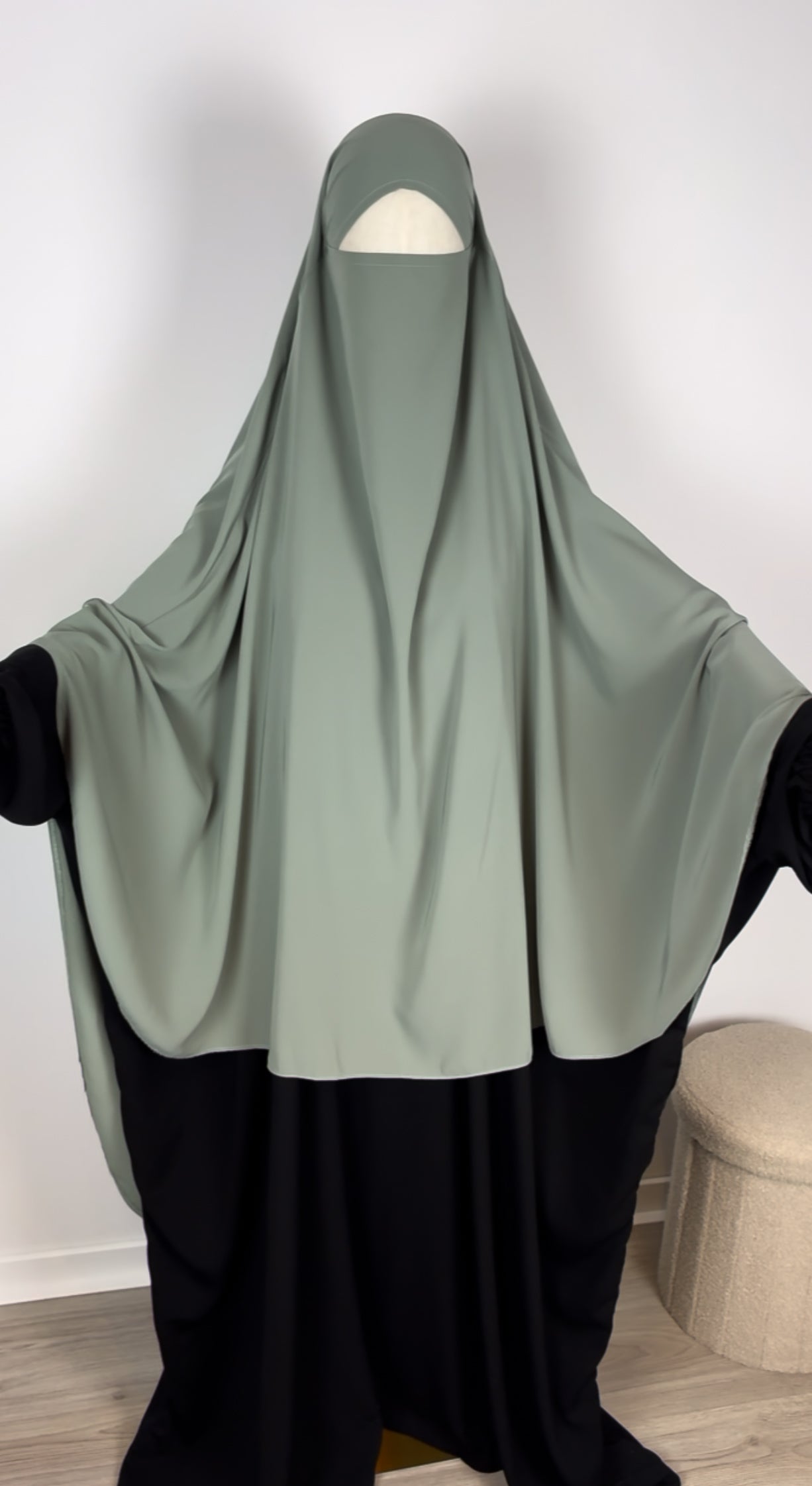 Extra Large Khimar - Mint - Gamila Muslimah