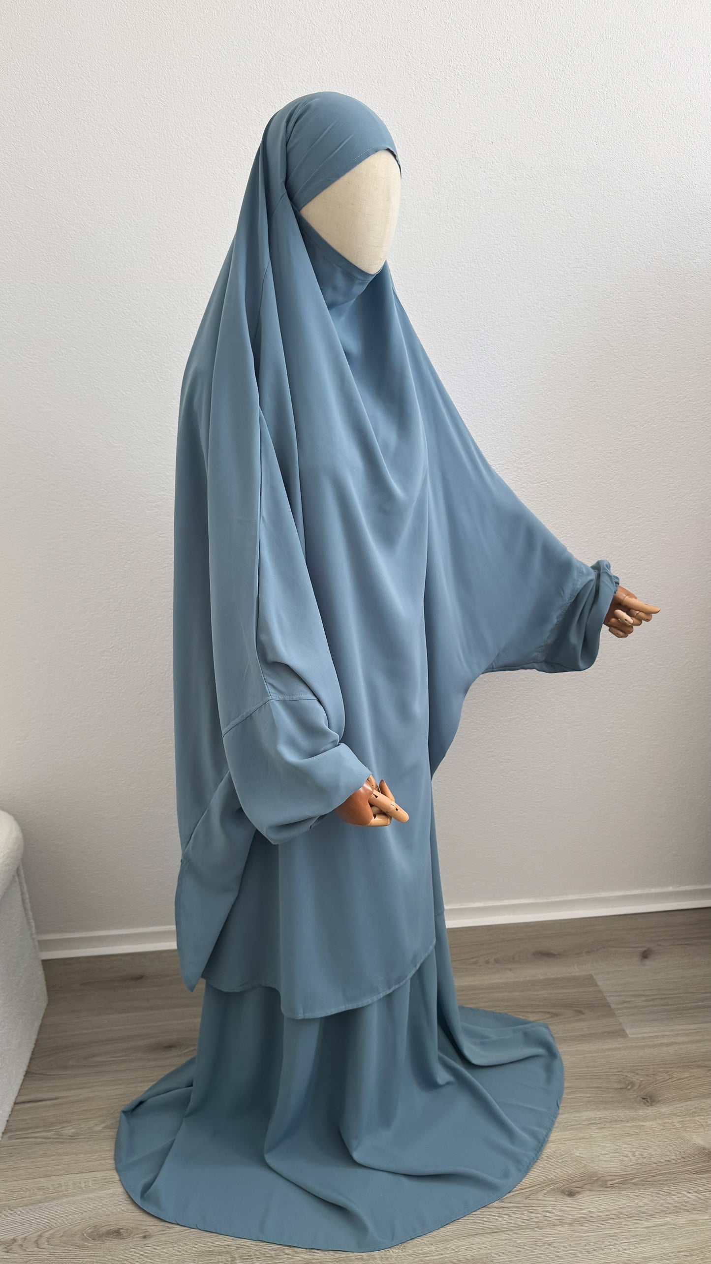 Jilbab Widad Microfibre - Blue Sky - Gamila Muslimah