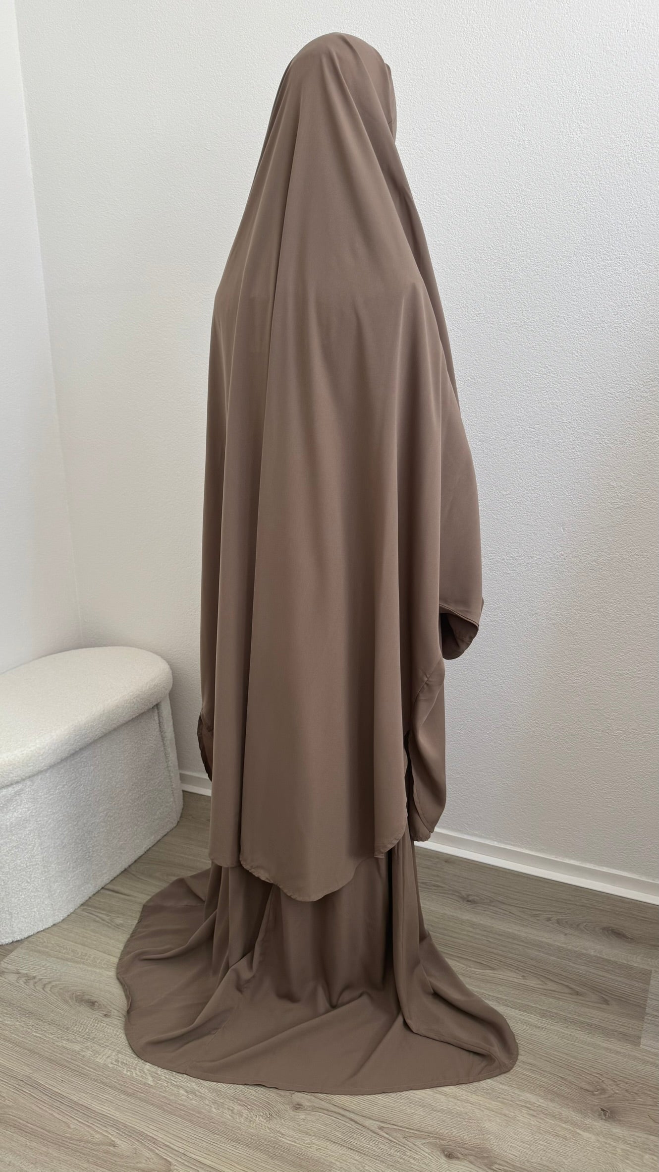Jilbab Widad Microfibre - Latte - Gamila Muslimah
