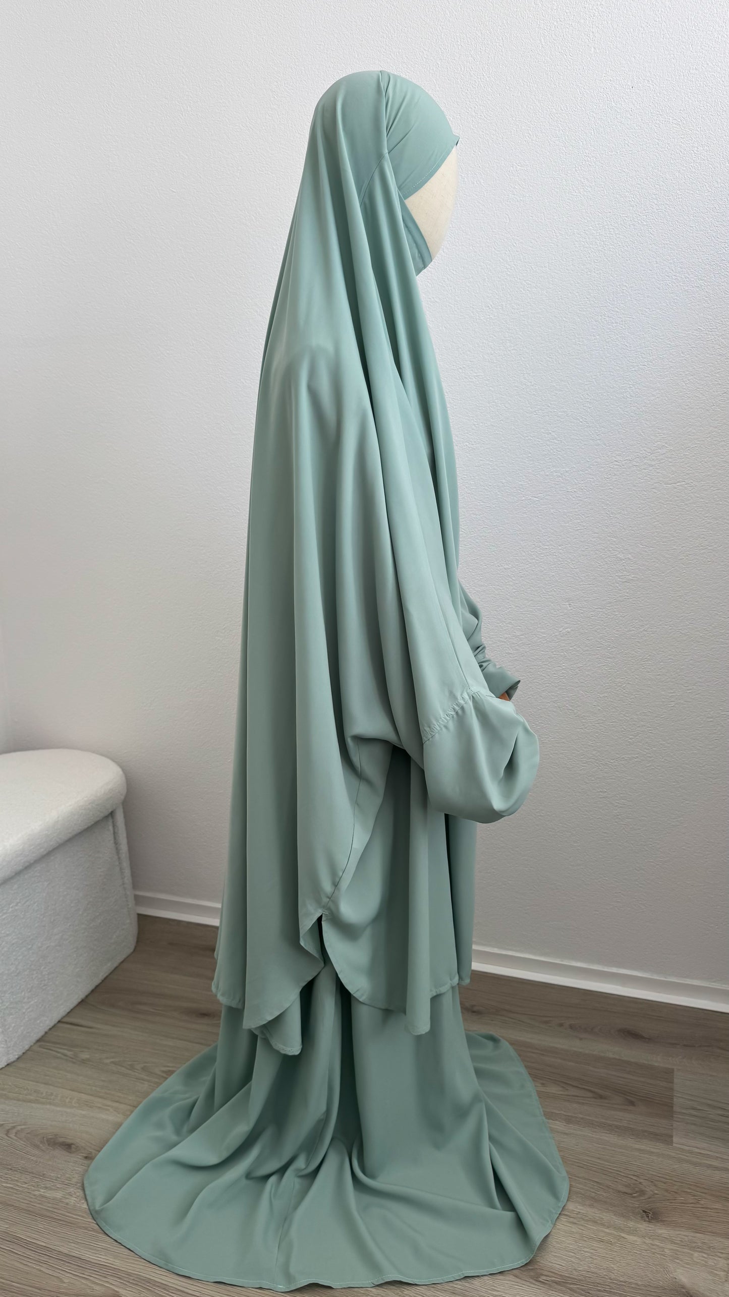 Jilbab Widad Microfibre - Mint - Gamila Muslimah