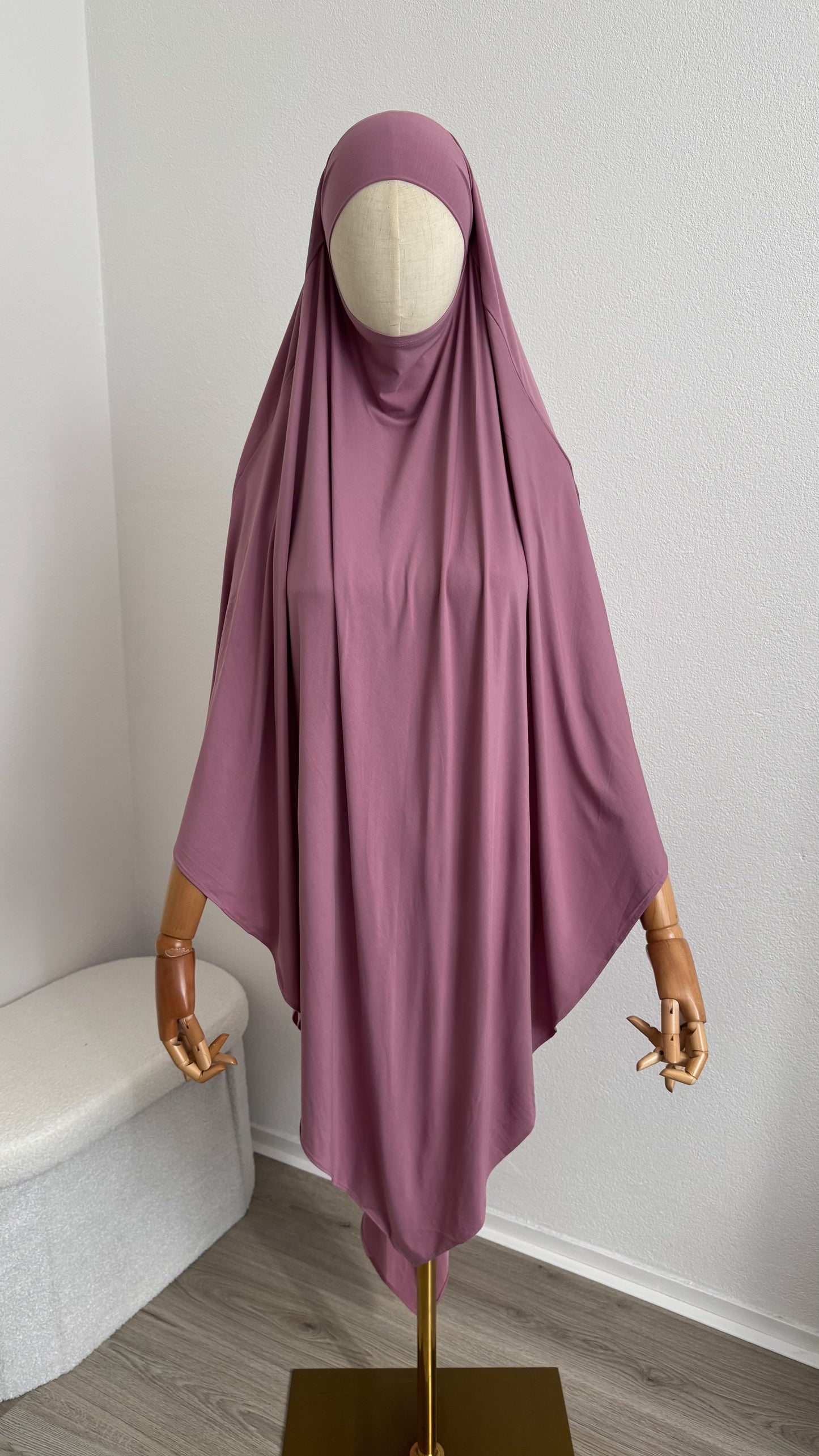 Khimar Jersey Bamboo - Rose Pink - Gamila Muslimah