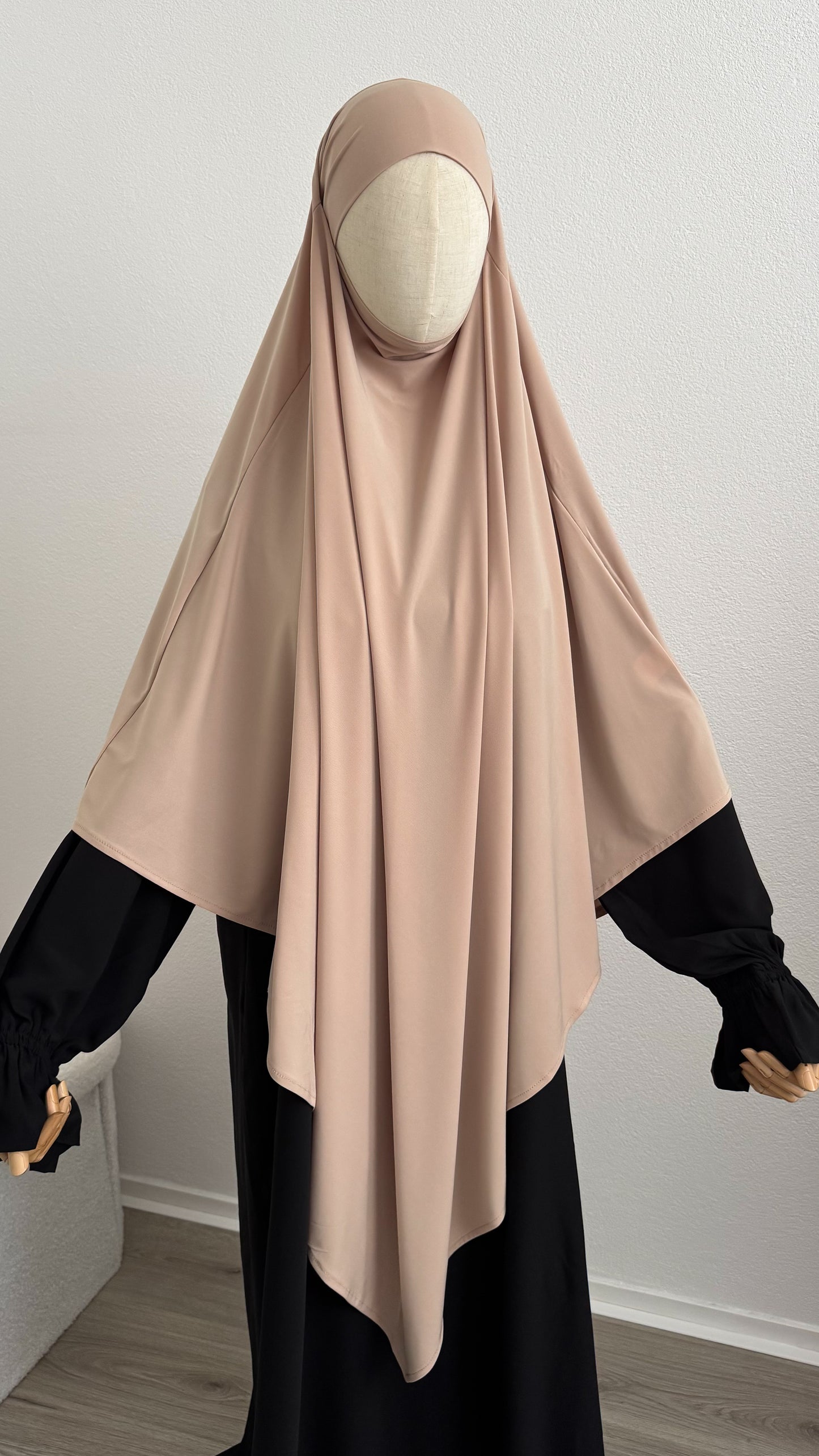 Khimar Jersey Premium - Beige - Gamila Muslimah