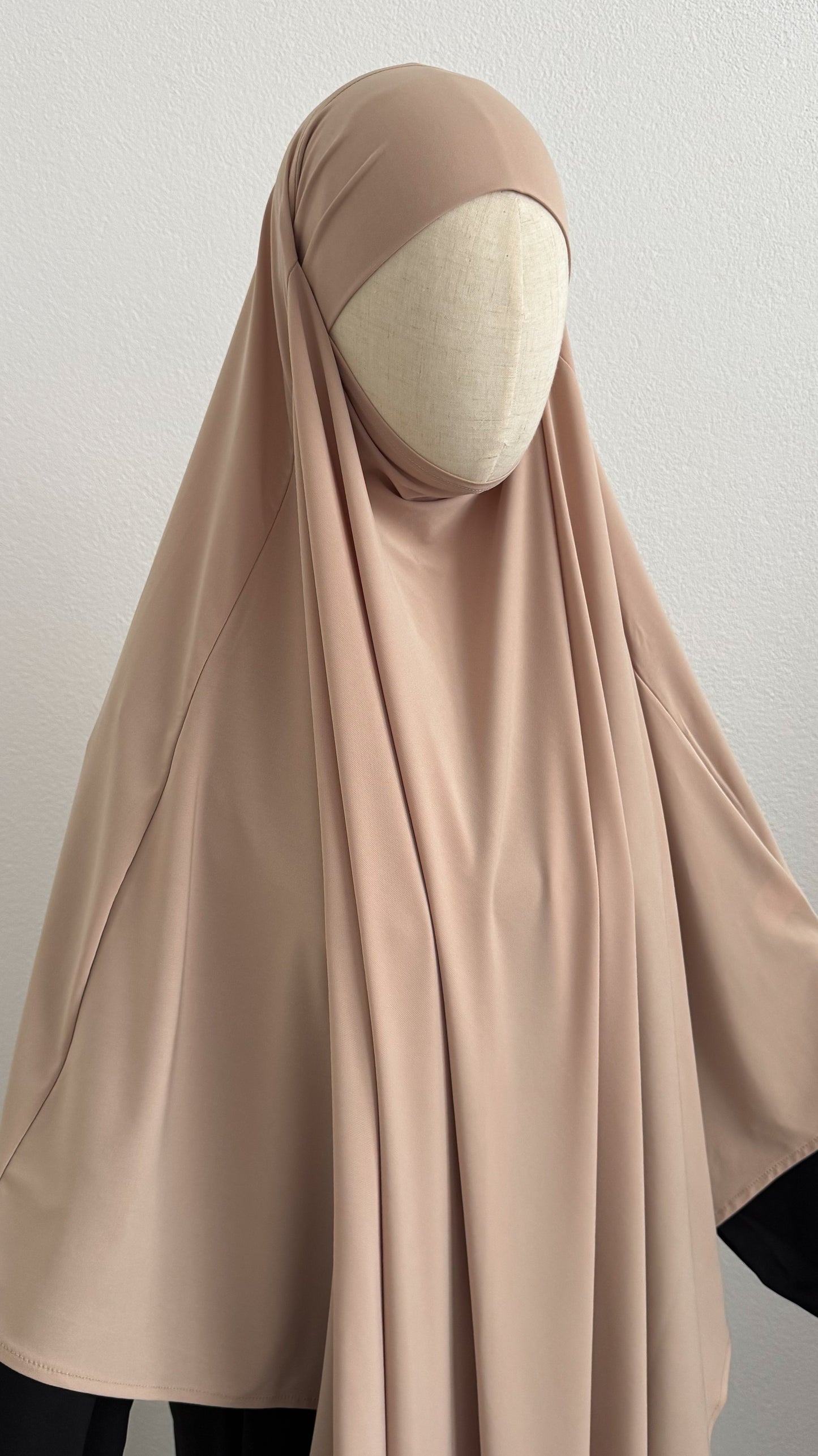 Khimar Jersey Premium - Beige - Gamila Muslimah