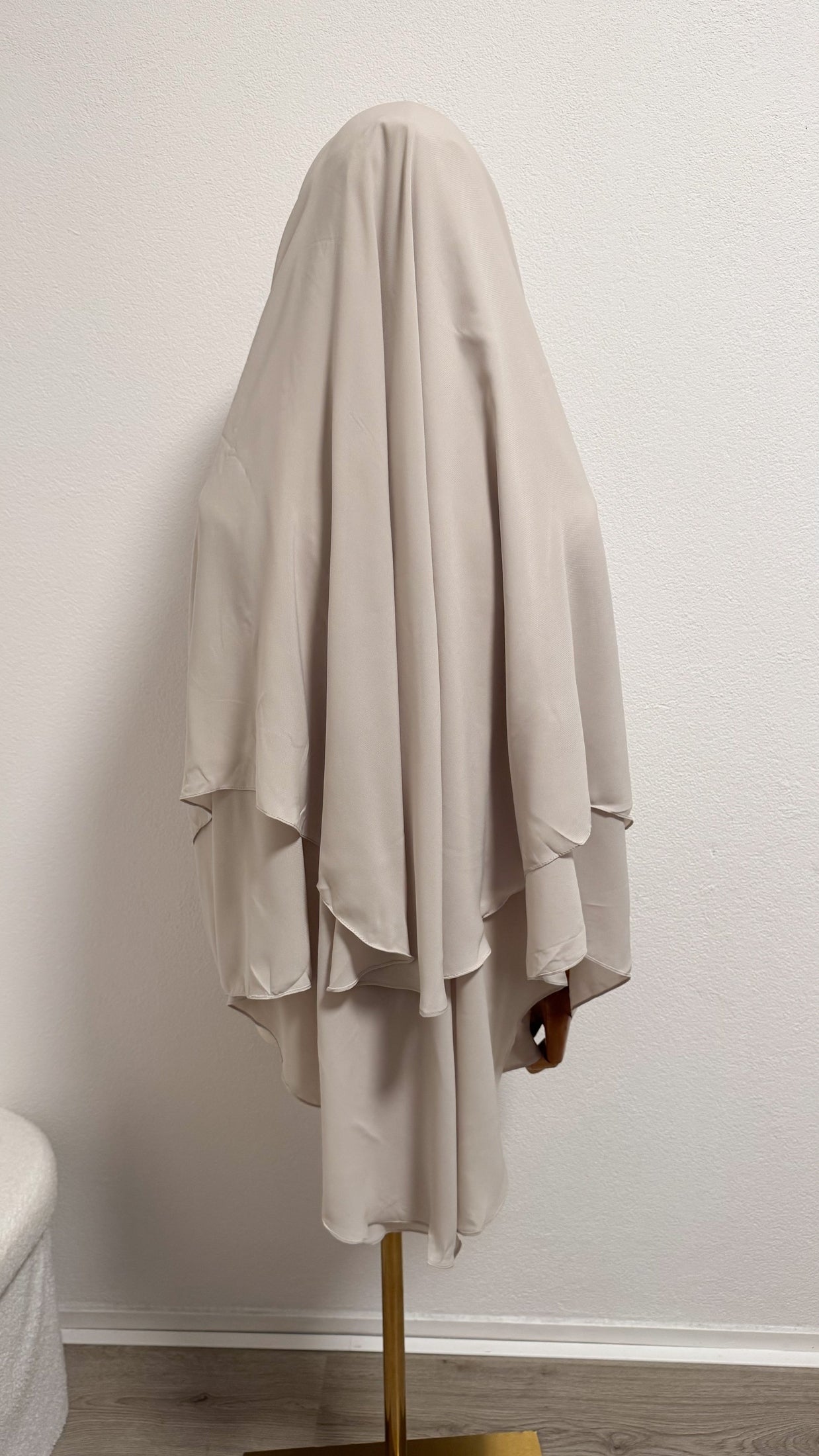 Niqab Asiyah with clips - Cream - Gamila Muslimah