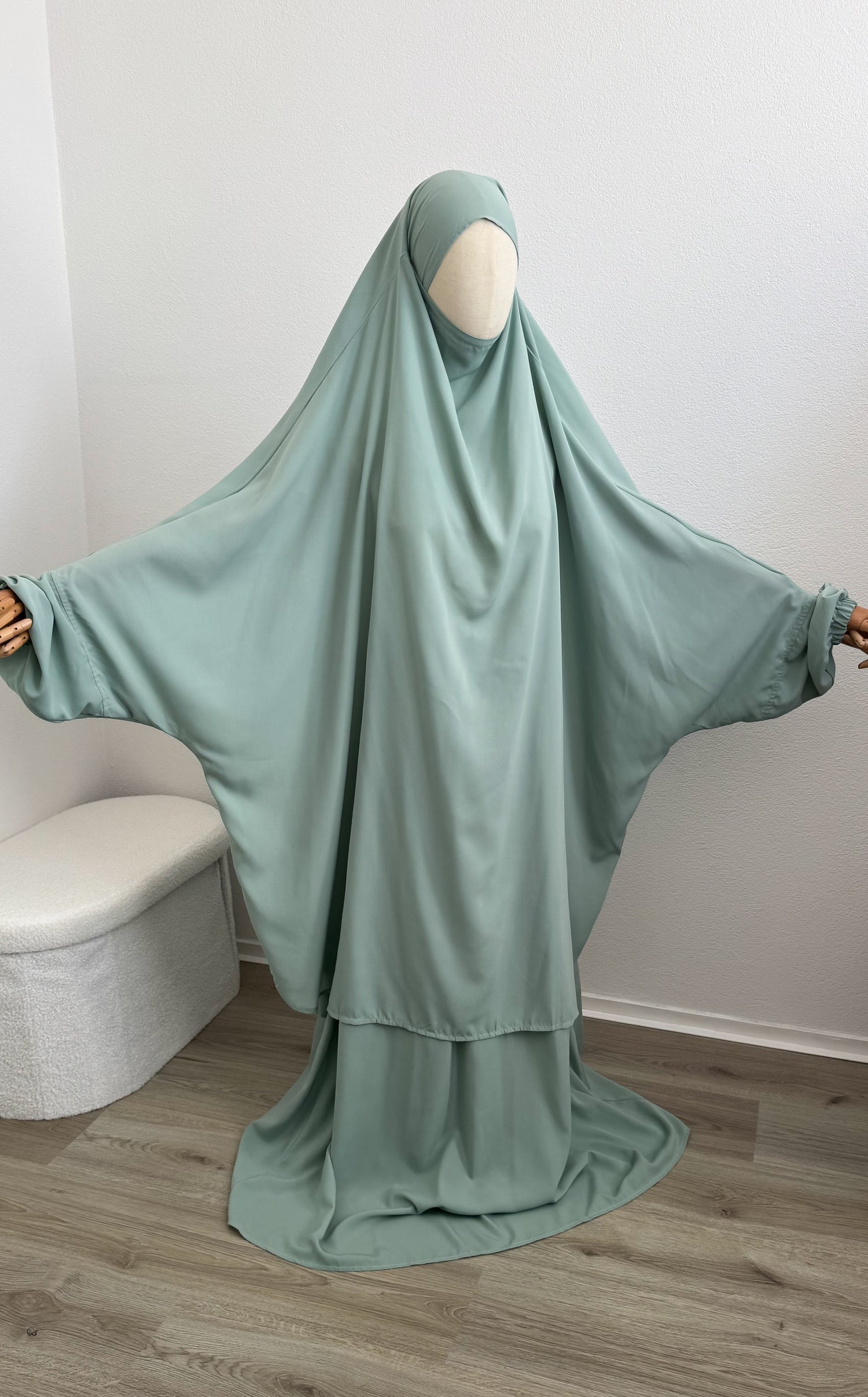Jilbab with skirt
