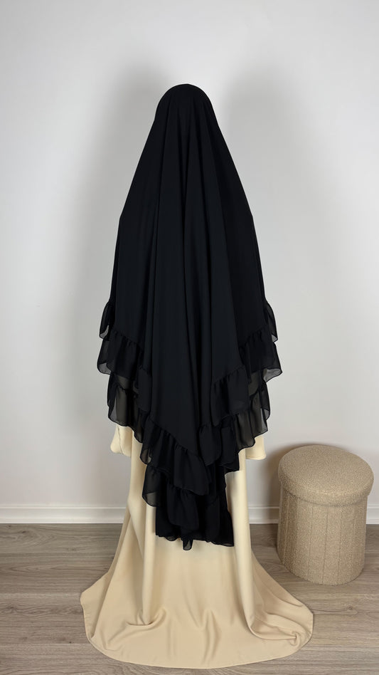Khimar Mousline - Black