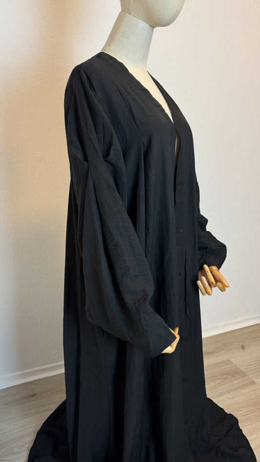 Kimono Lina Viscose & Linen - Black