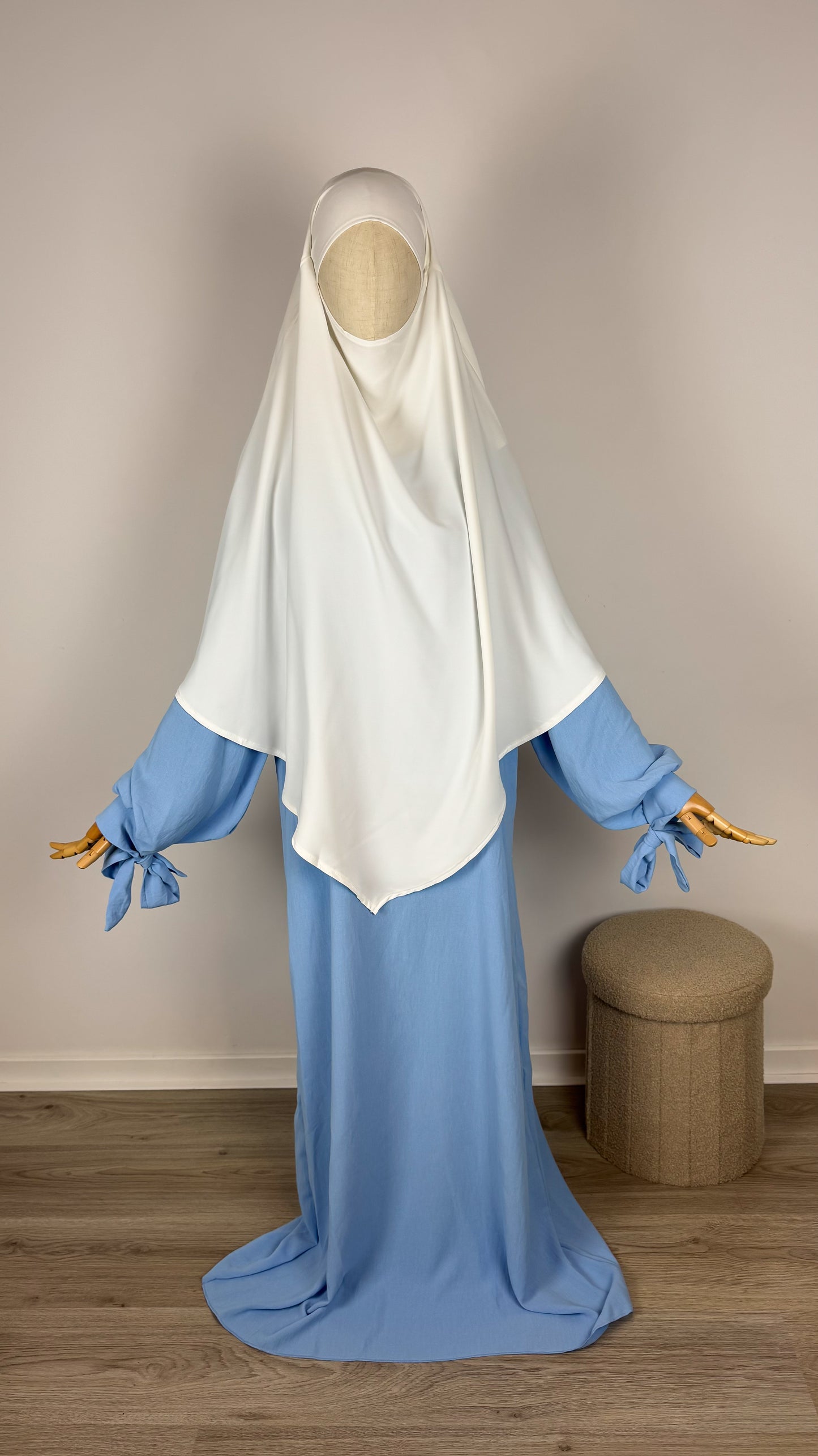 Abaya Hijabsenzo Jazz - Baby Blue - Gamila Muslimah