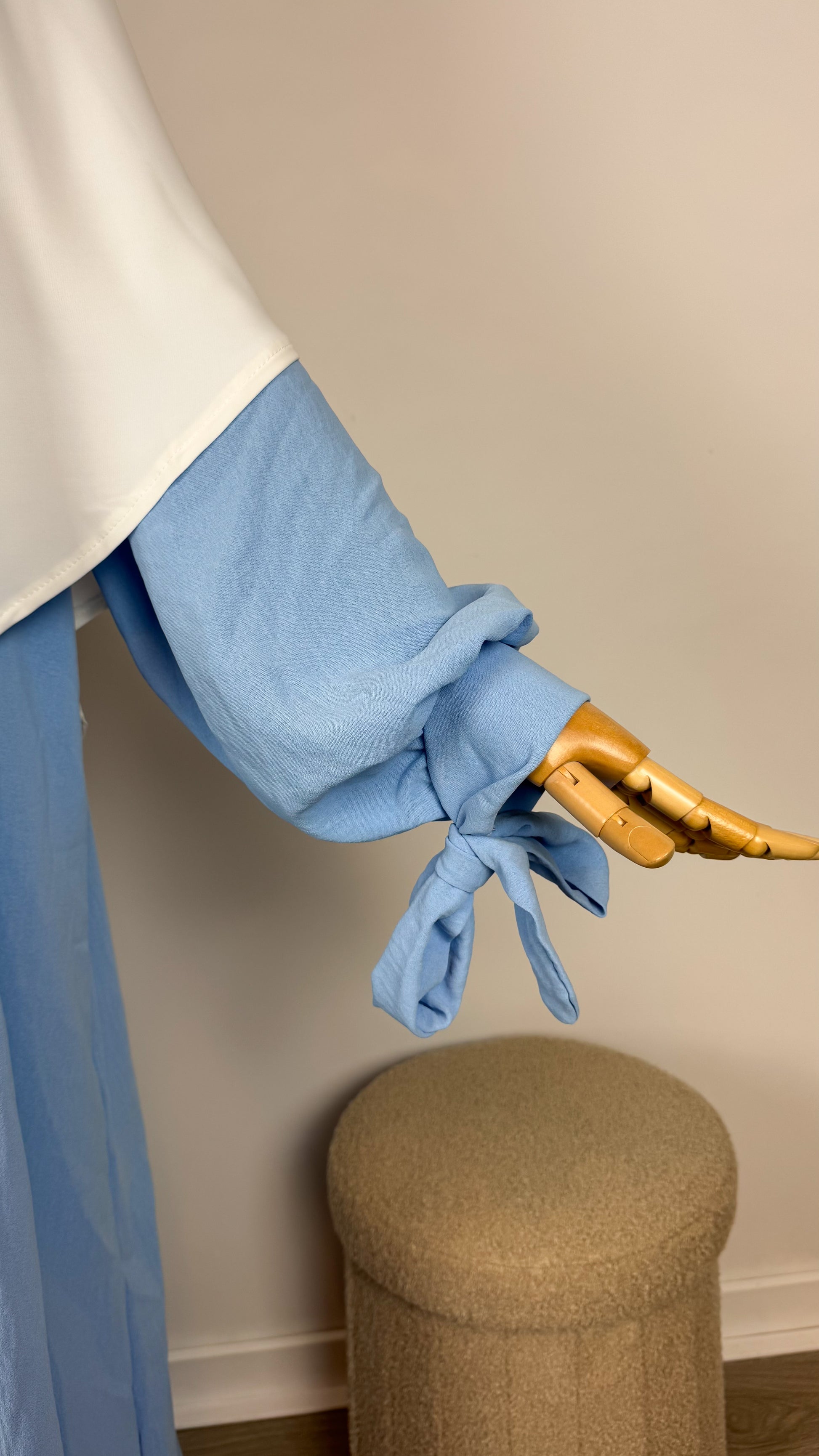 Abaya Hijabsenzo Jazz - Baby Blue - Gamila Muslimah