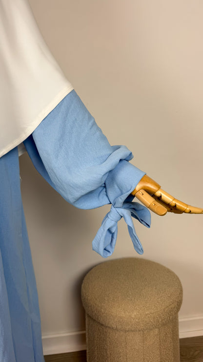 Abaya Hijabsenzo Jazz - Baby Blue - Gamila Muslimah