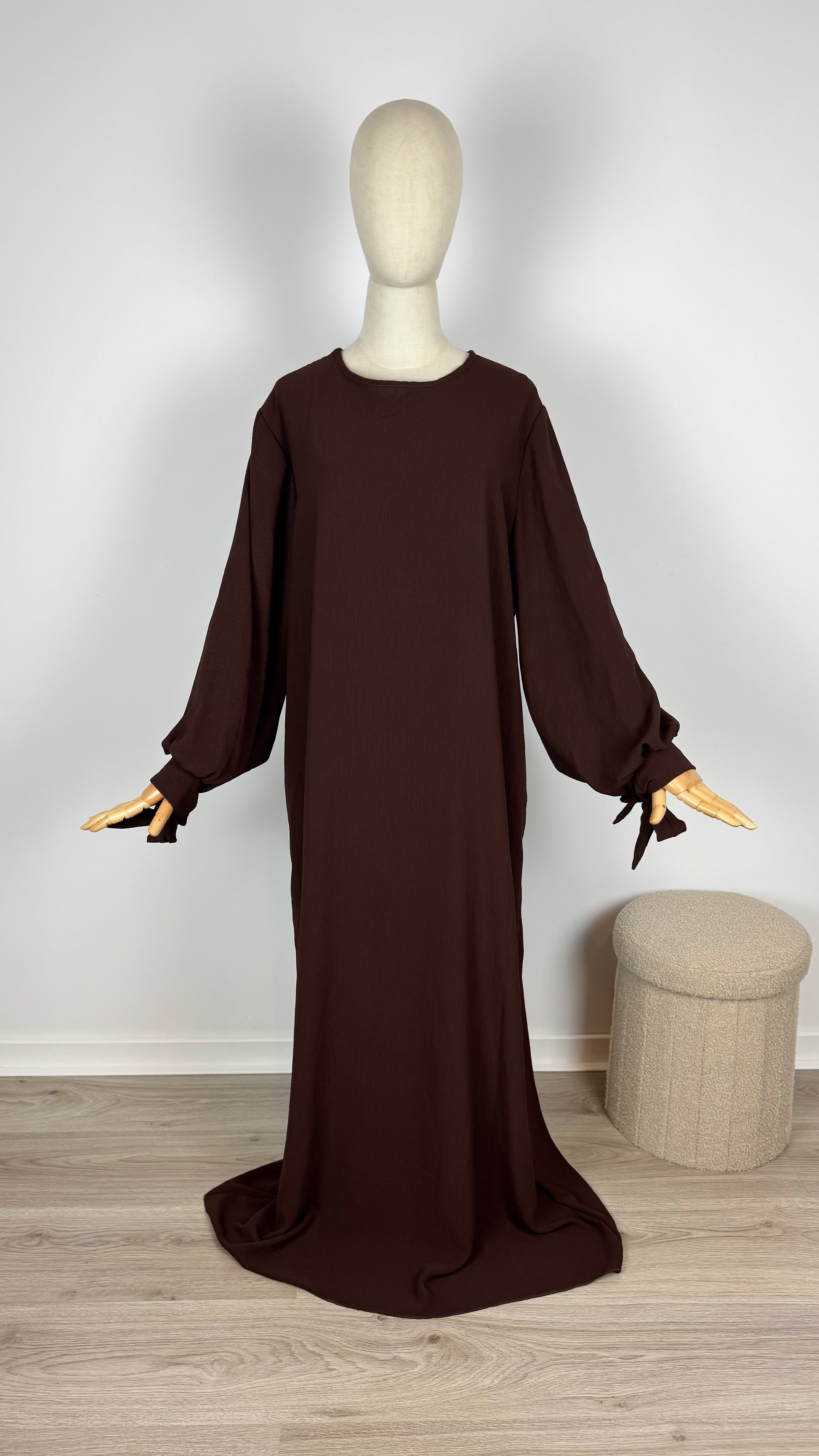 Abaya Hijabsenzo Jazz - Chocolate - Gamila Muslimah
