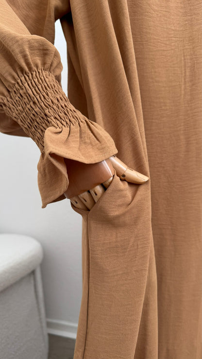Abaya Jazz - Coffee with milk - Gamila Muslimah