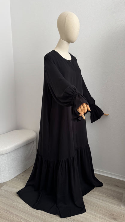 Abaya Maryam Viscose - Black - Gamila Muslimah