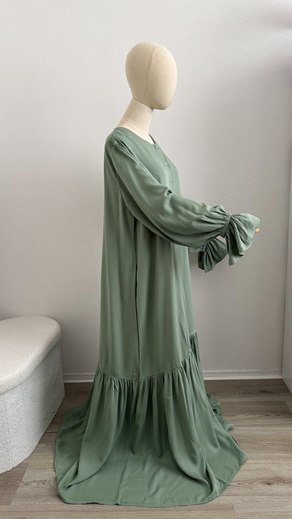 Abaya Maryam Viscose - Mint - Gamila Muslimah