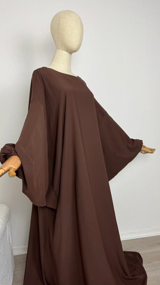 Abaya Min - Chocolate - Gamila Muslimah