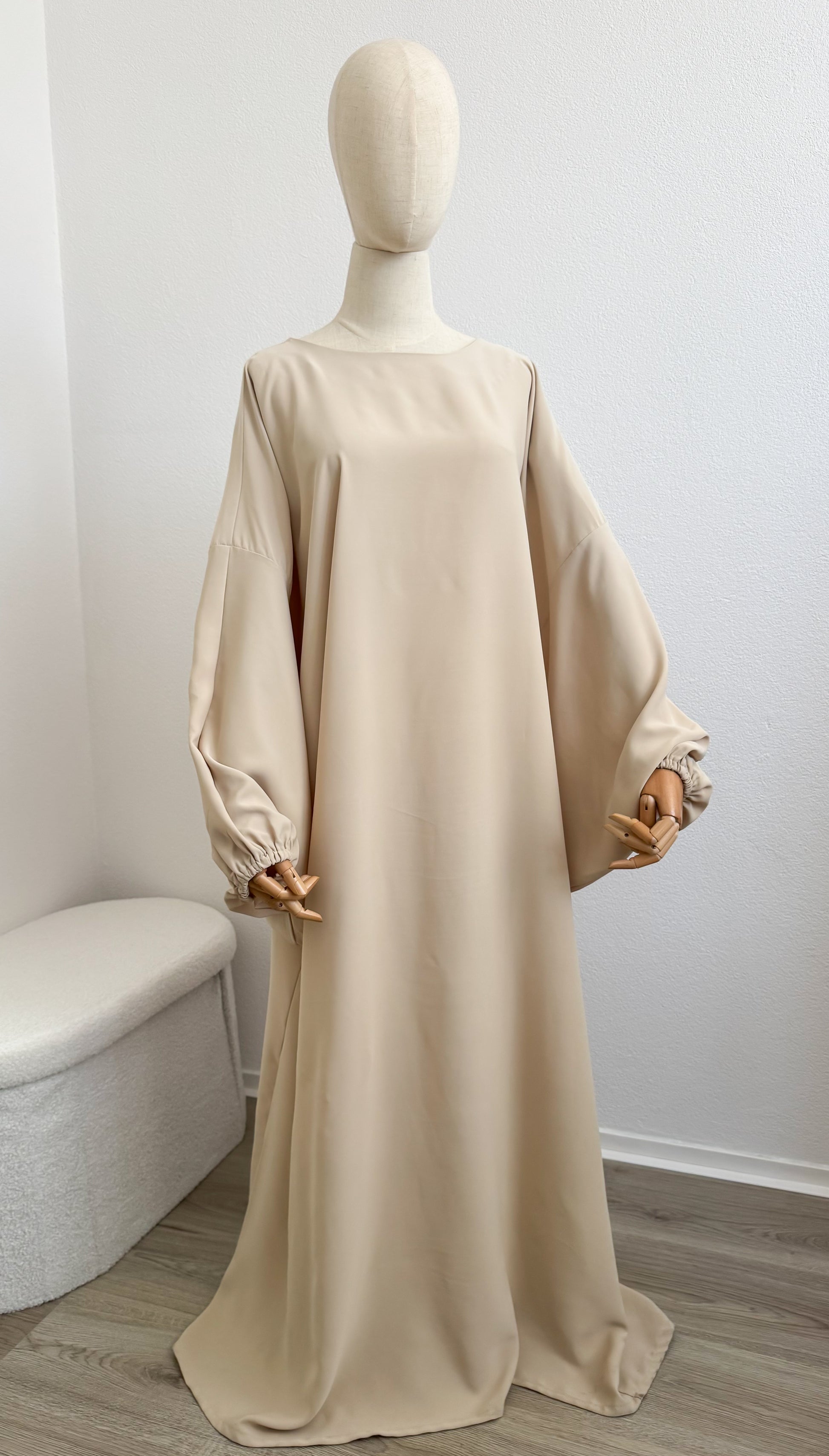 Abaya Min - Cream - Gamila Muslimah