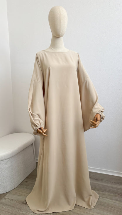 Abaya Min - Cream - Gamila Muslimah