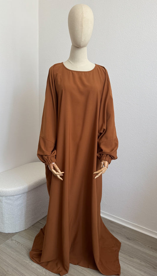 Abaya Papillon - Caramel - Gamila Muslimah