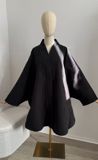 Cardigan - Cape Farasha - Black - Gamila Muslimah