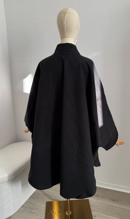 Cardigan - Cape Farasha - Black - Gamila Muslimah