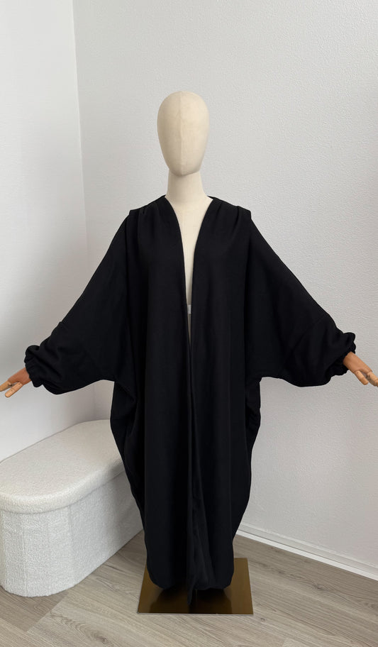 Cardigan Murih - Black - Gamila Muslimah