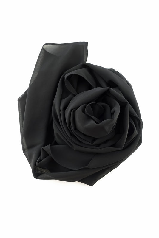 Chiffon Headscarf - Black - Gamila Muslimah