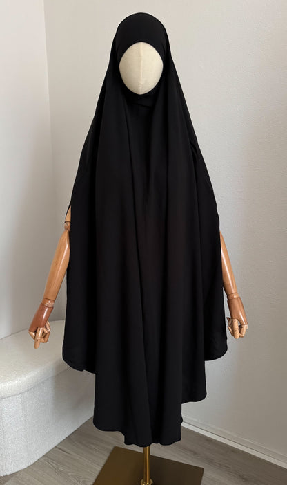 Extra Large Khimar Jazz - Black - Gamila Muslimah