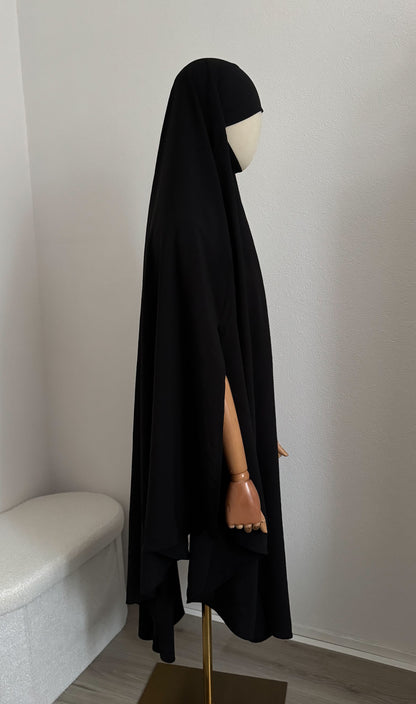 Extra Large Khimar Jazz - Black - Gamila Muslimah