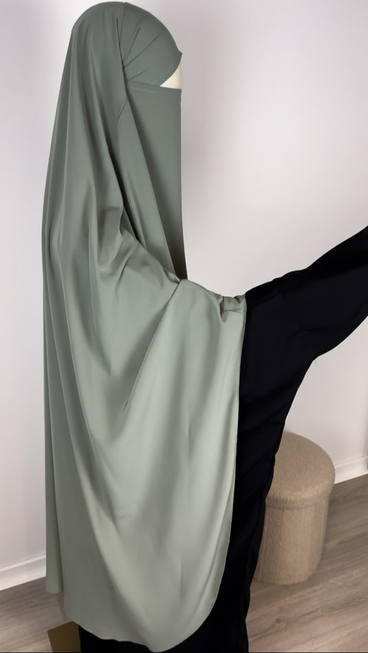 Extra Large Khimar - Mint - Gamila Muslimah