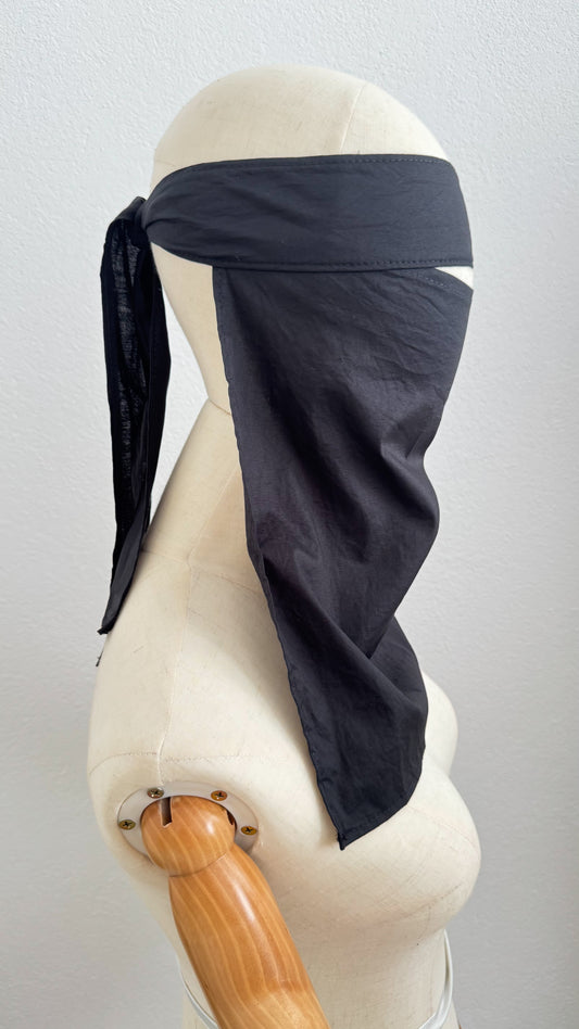 Natural Fabric - Niqab 2 pieces - Cotton - Black
