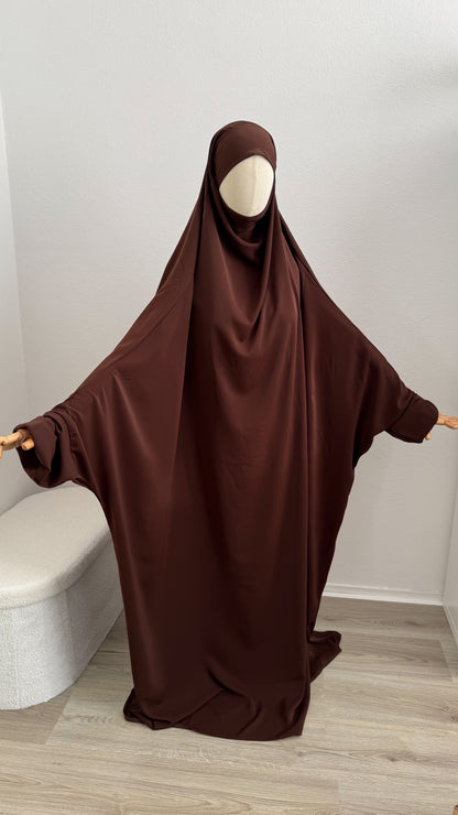 Jilbab Basma - Medina Silk - Chocolate