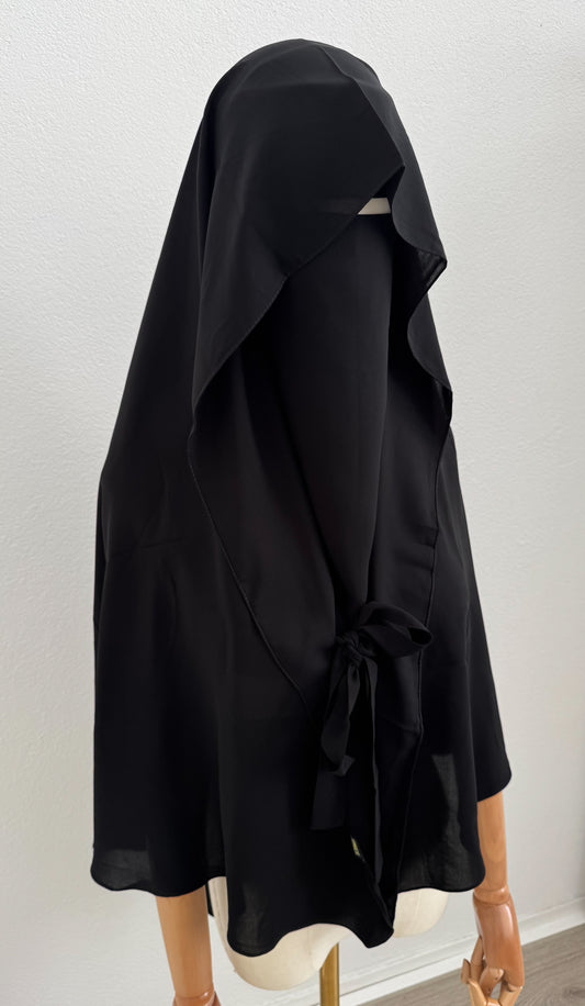 Set Veiled Noor- Cape & Niqab with flap