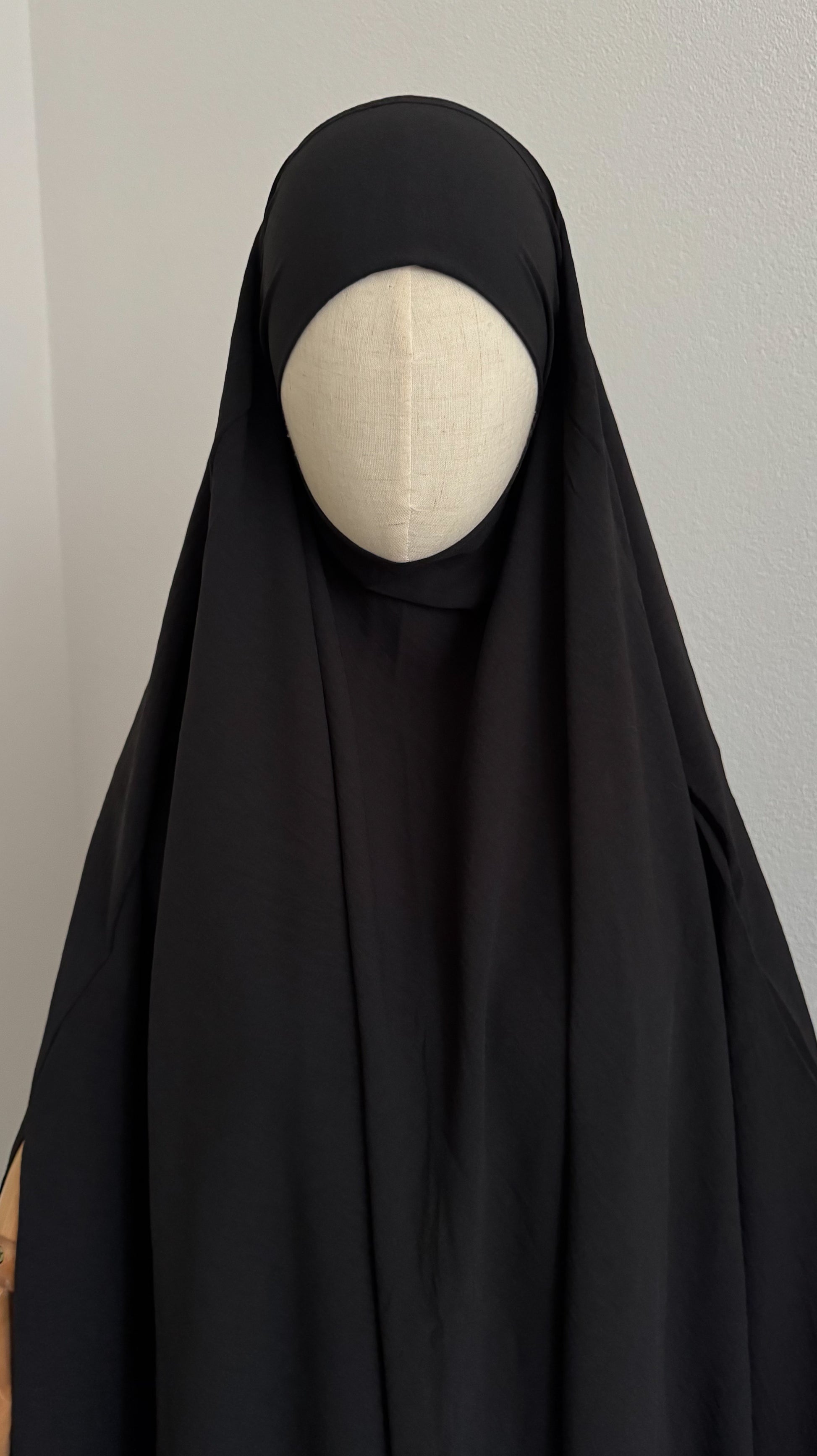 Extra Large Khimar Jazz - Black - Gamila Muslimah