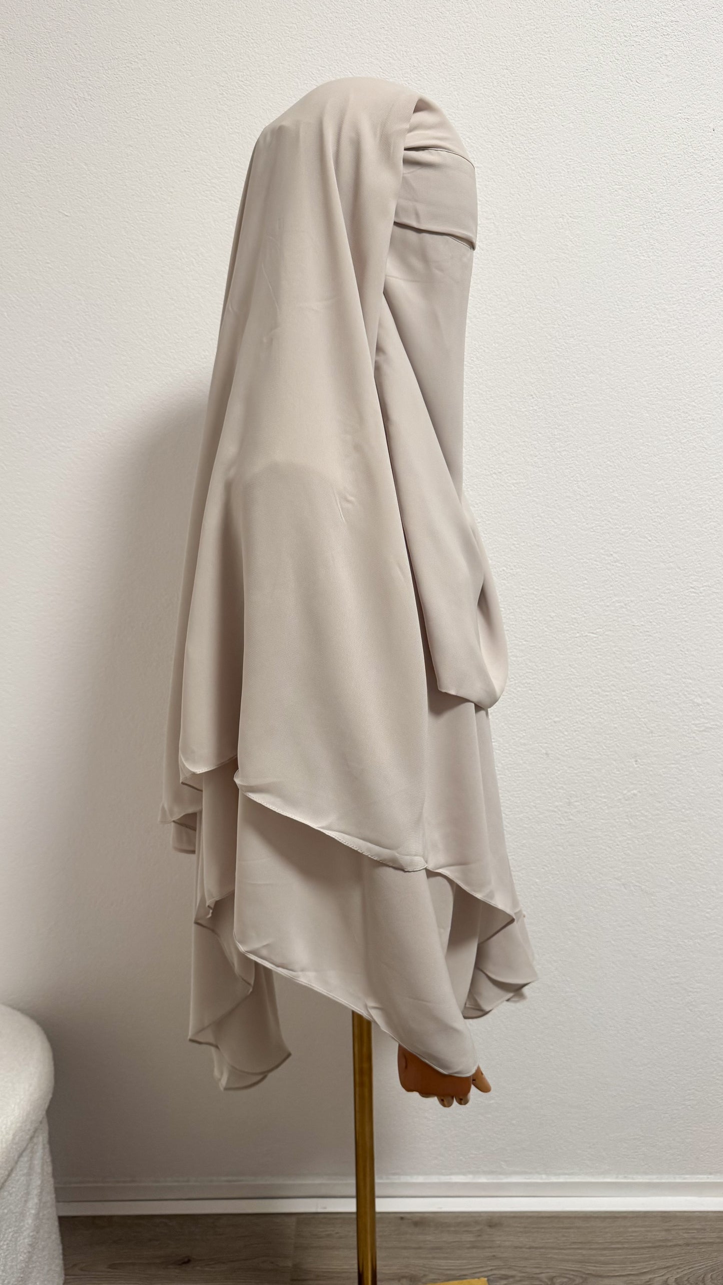 Niqab Asiyah with clips - Cream