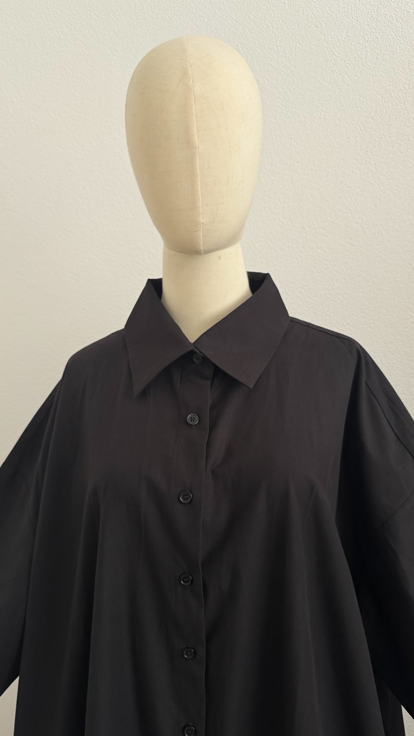 Qameesa Abaya 100% Cotton - Black