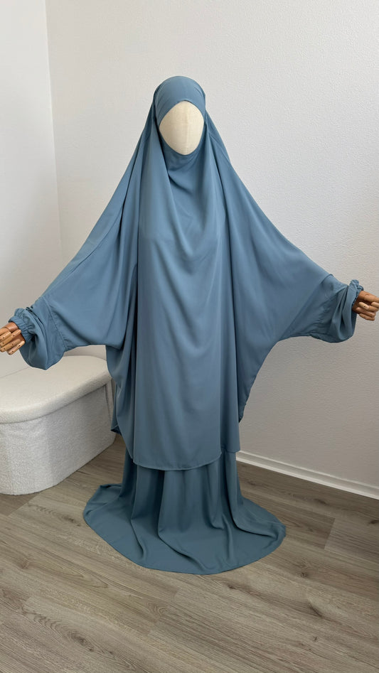 Jilbab Widad Microfibre - Blue Sky - Gamila Muslimah