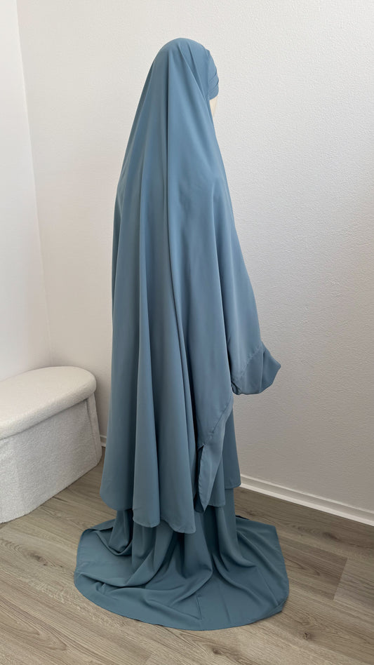 Jilbab Widad Microfibre - Blue Sky - Gamila Muslimah