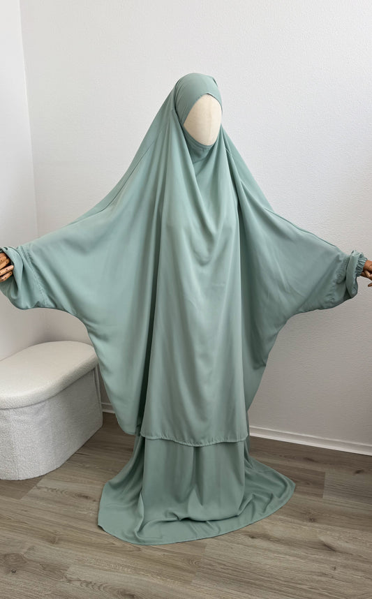 Jilbab Widad Microfibre - Mint - Gamila Muslimah