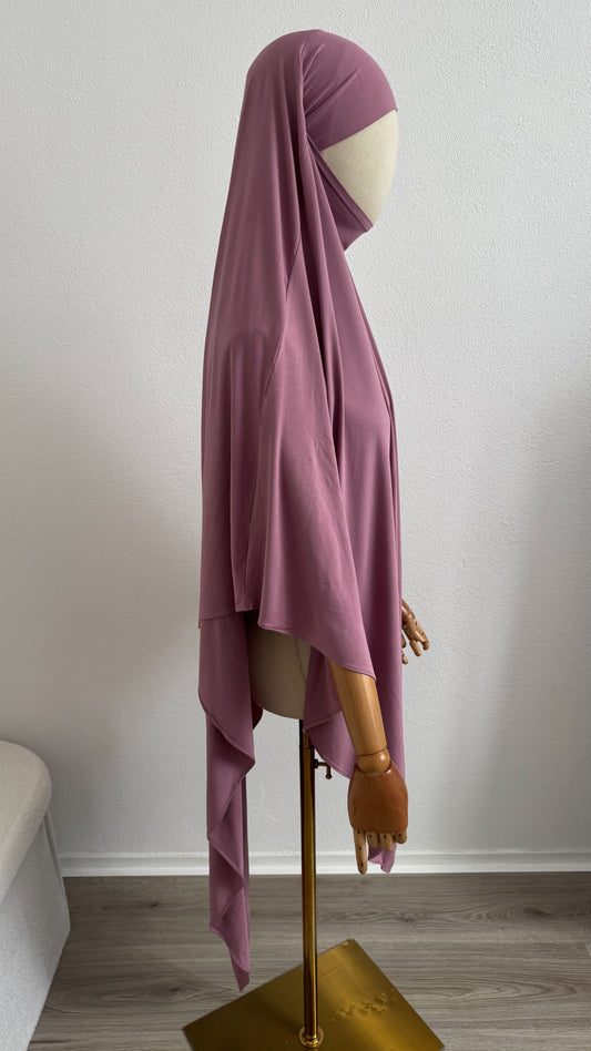 Khimar Jersey Bamboo - Rose Pink - Gamila Muslimah