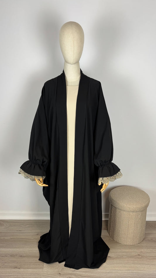 Kimono Hayah - Black - Gamila Muslimah