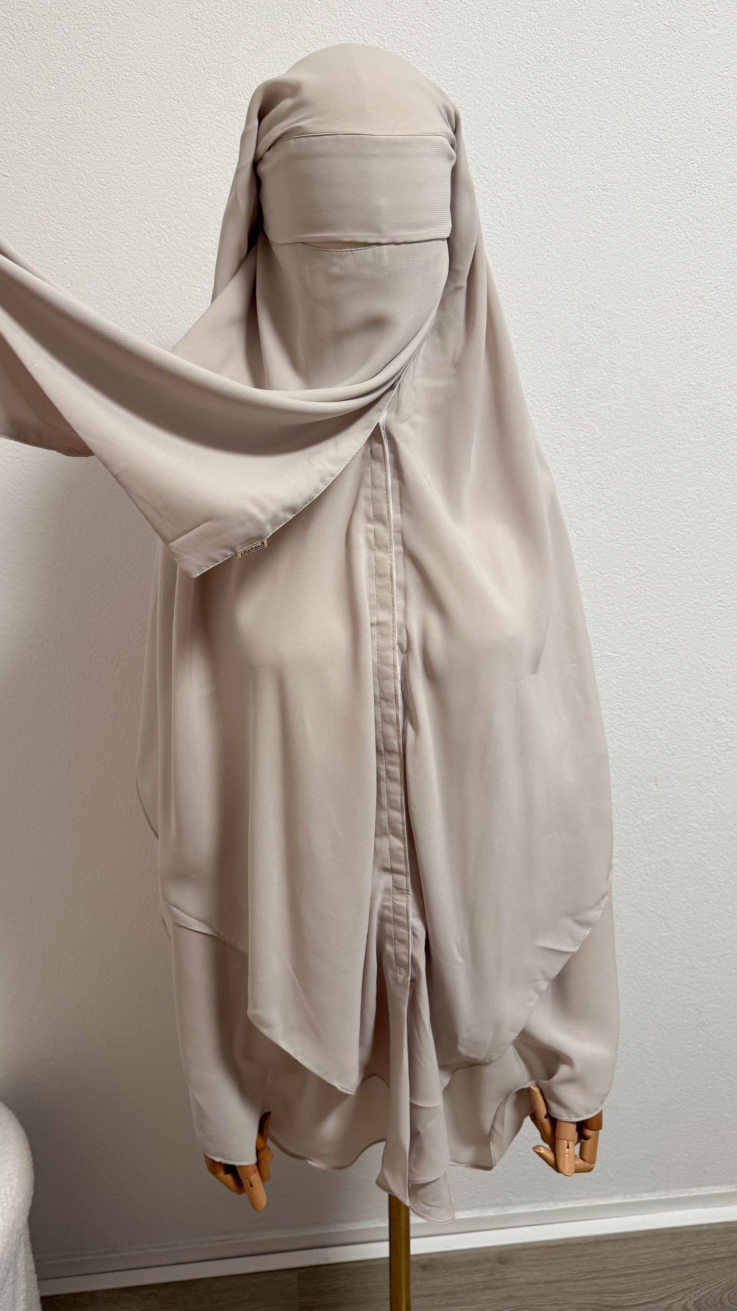 Niqab Asiyah with clips - Cream - Gamila Muslimah