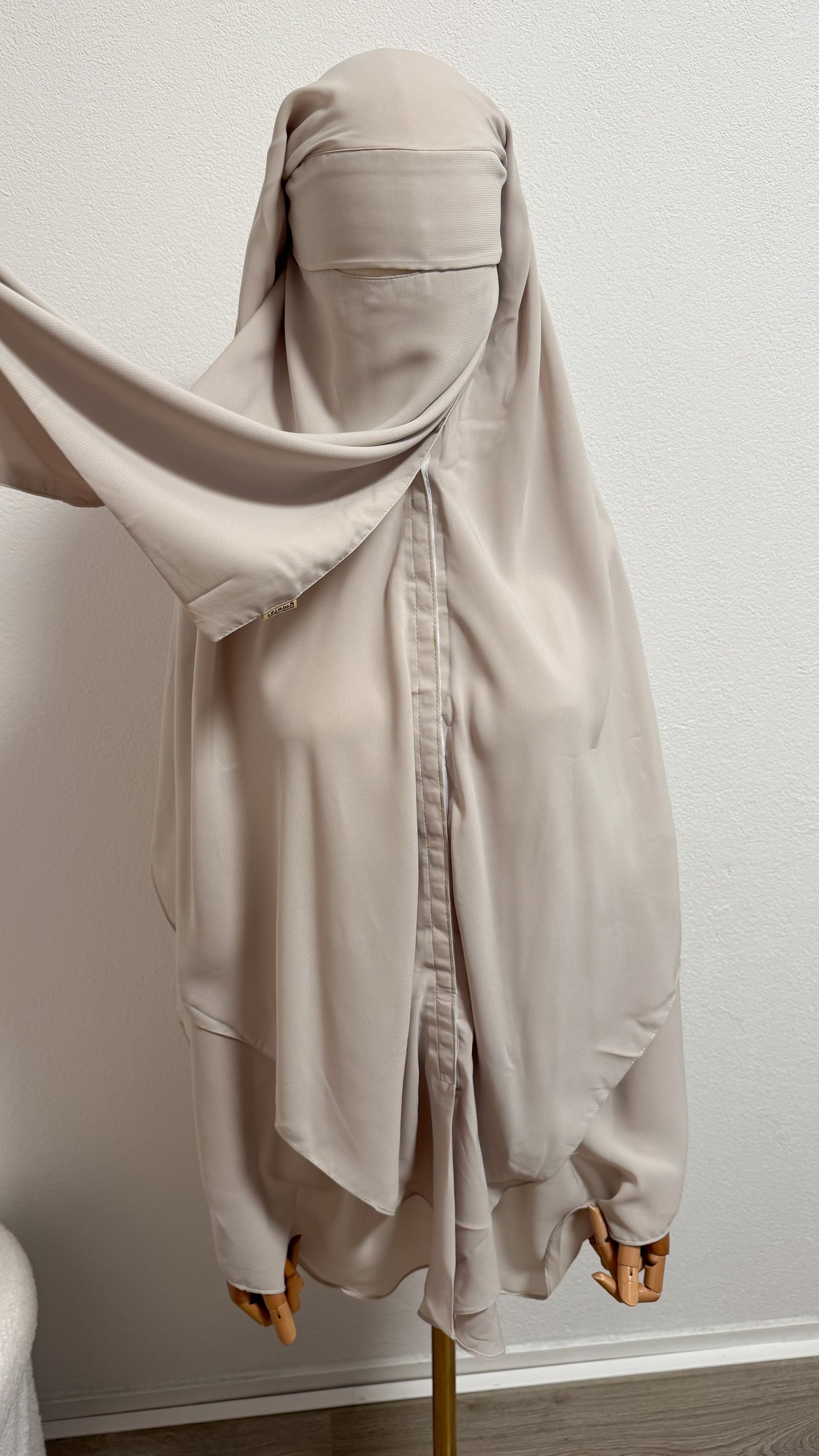 Niqab Asiyah with clips - Cream - Gamila Muslimah