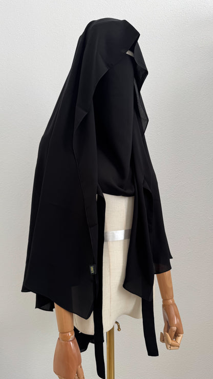 Set Veiled Noor- Cape & Niqab with flap - Gamila Muslimah