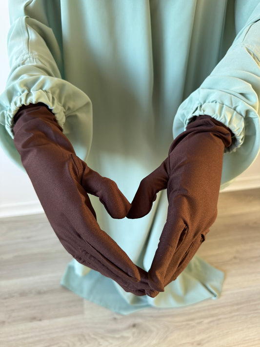 Touchscreen Gloves - Chocolate - Gamila Muslimah